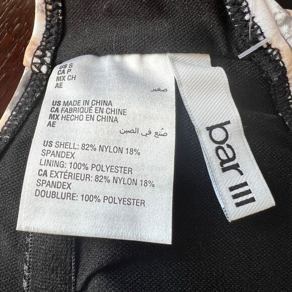 Bar III Women's Draped Monokini One-Piece Swimsuit Size Small - Picture 12 of 13